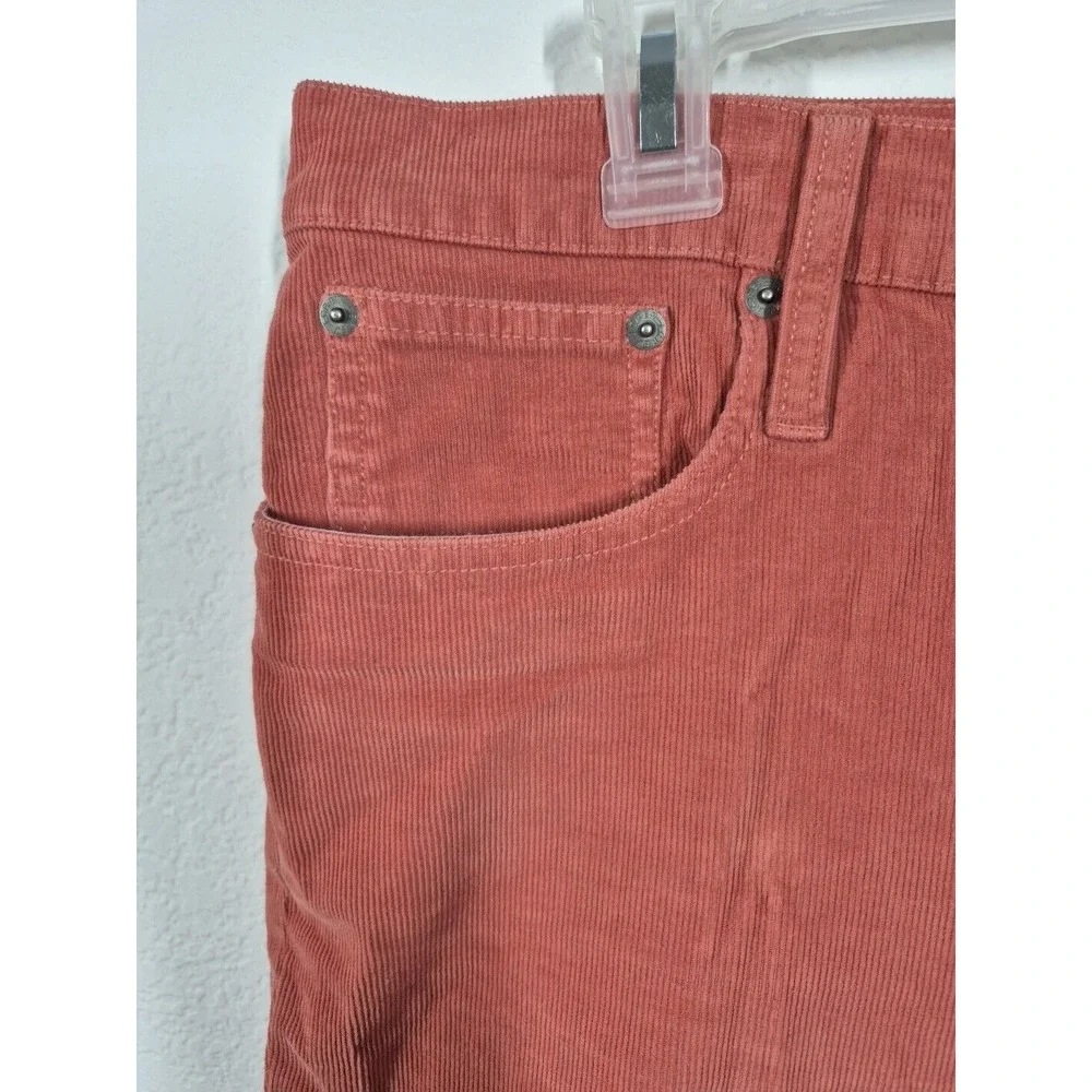 J Crew Pants Mens 34x27Act (T32) Orange‎ Corduroy Preppy Vintage Slim Chino